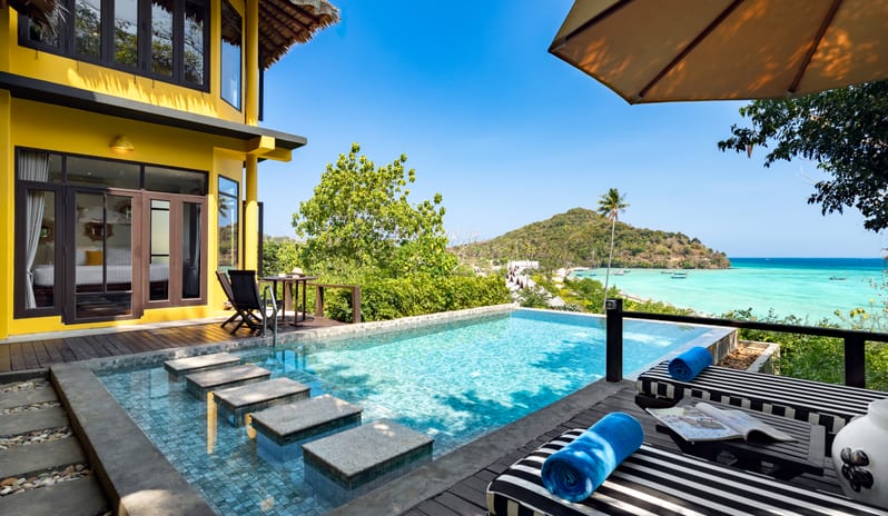 SAii PhiPhi Island Village Two Bedroom Oceanview Hillside Pool Villa King Bed Pool